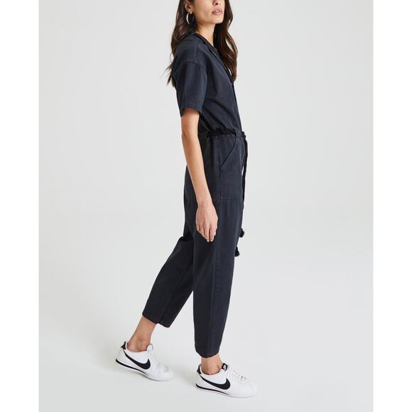 NWT AG Adriano Goldschmied Emery Jumpsuit in Sulfur Black - Size: Small - Picture 6 of 13